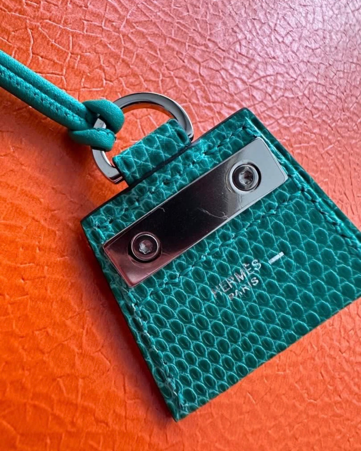 Hermes Kelly Bag Monpetitkelly Lizard Exotic Pendant Necklace