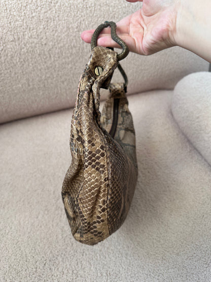VALENTINO GARAVANI Python Serpent Hobo sculptural Serpent Handle