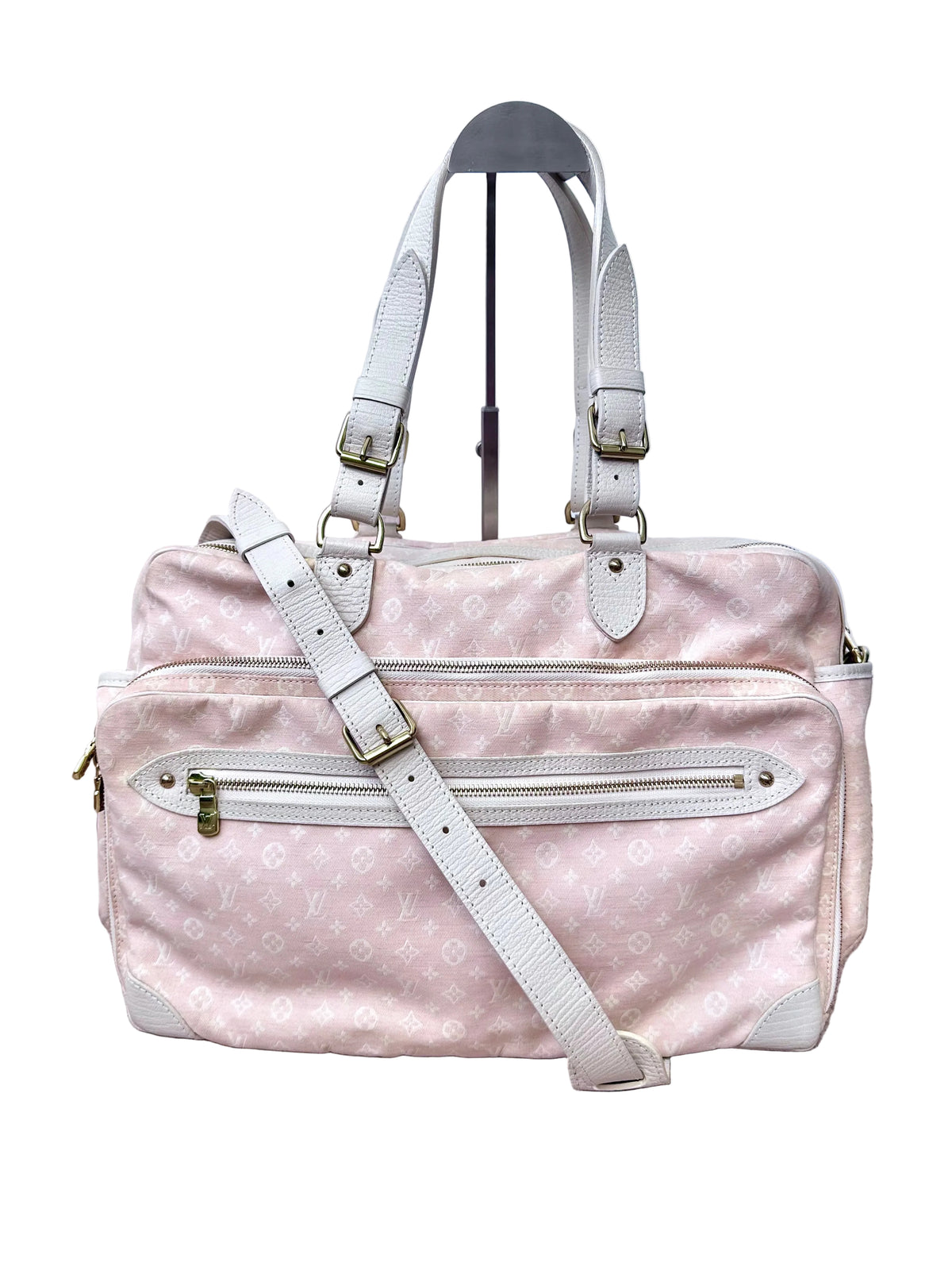 Louis Vuitton Baby Pink Mini Lin Travel Diaper Carryall Bag