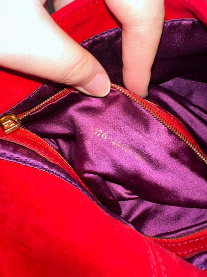 Fendi Glitter FF Gold Buckle Baguette