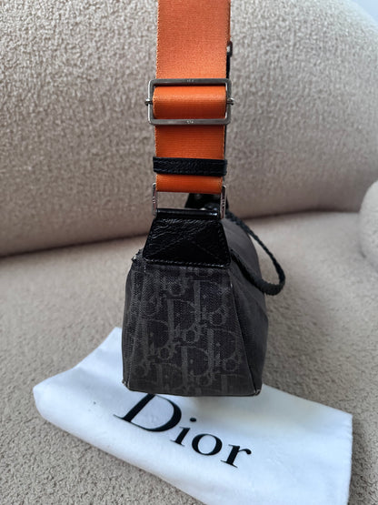 Dior by John Galliano “Remove before flight” Oblique Shoulder Bag