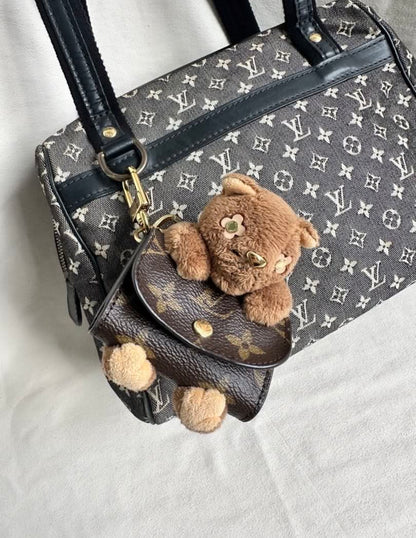 Limited Edition Louis Vuitton 2025 Cat Plushie Earpods Case Bag Charm