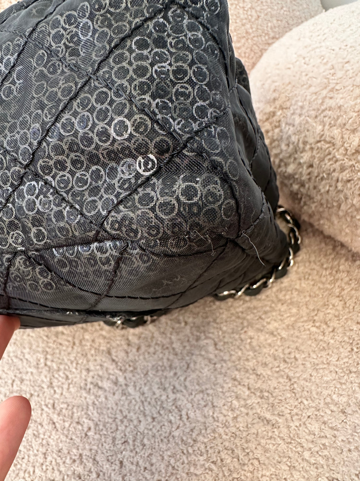Chanel Sequins Maxi Classic Flap Bag