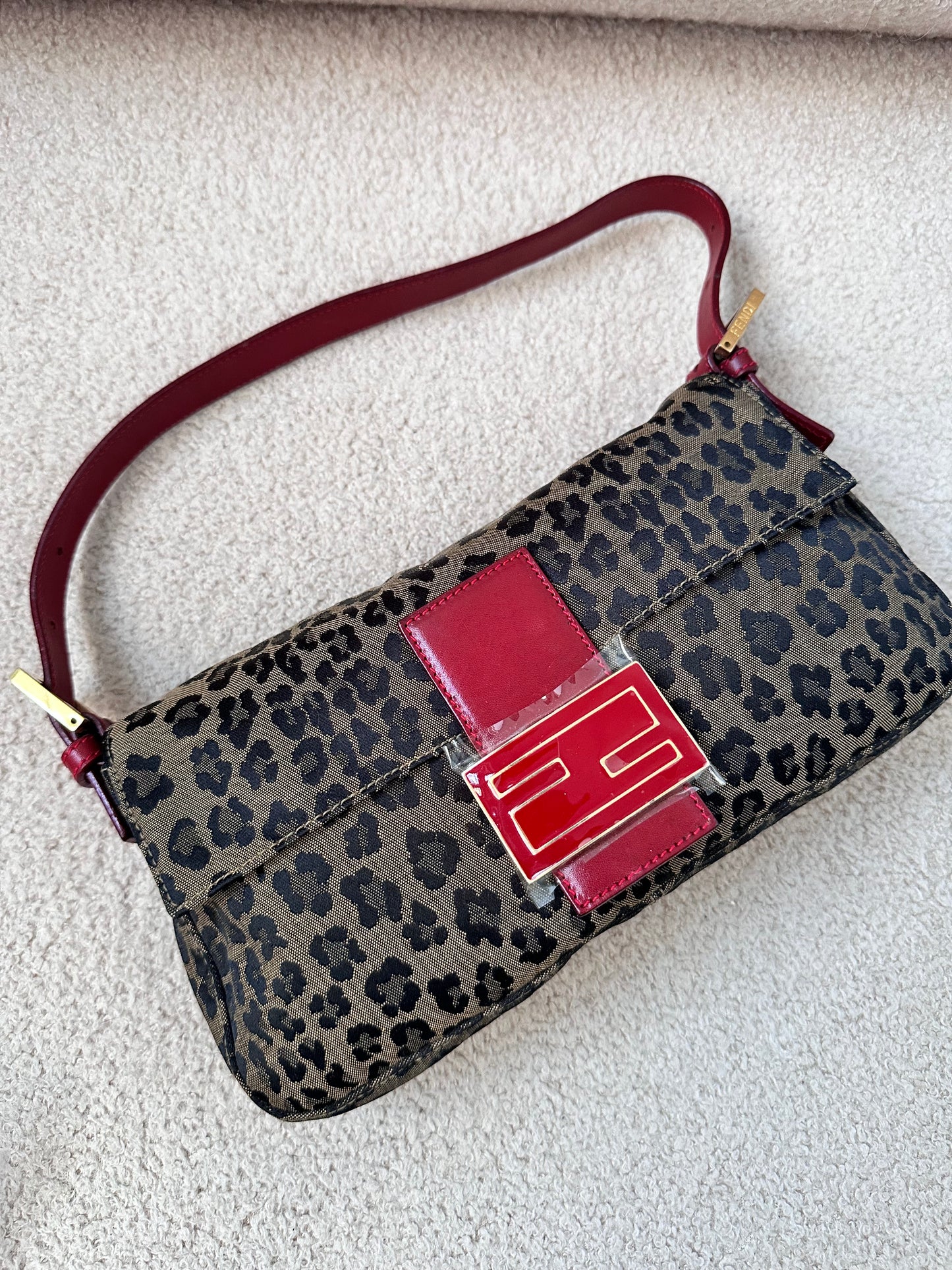 ULTRA RARE Fendi Leopard Cheetah Print Baguette