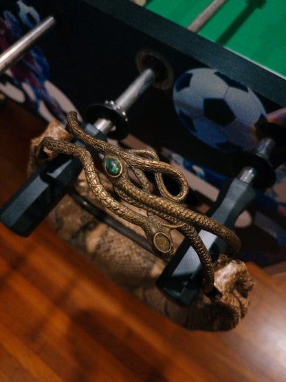 VALENTINO GARAVANI Python Serpent Hobo sculptural Serpent Handle