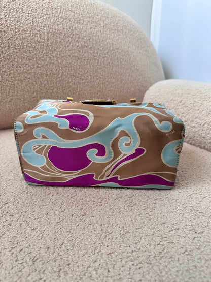 Rare Fendi 2002 Archive Swirl Bento Box Baguette Bag