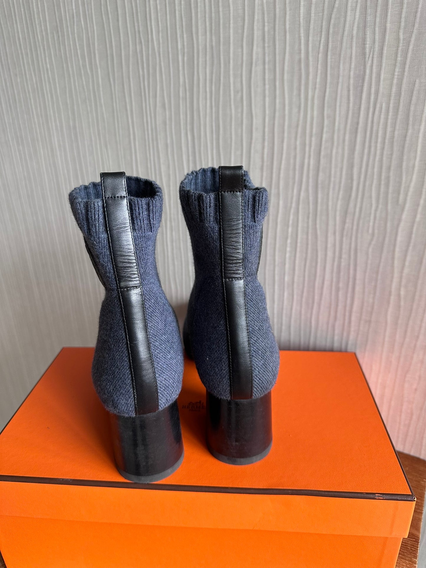 Hermes Knit Ankle Boots Volver Jenna 60