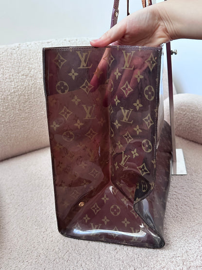 Rare Louis Vuitton PVC Monogram Large Beach Tote Bag