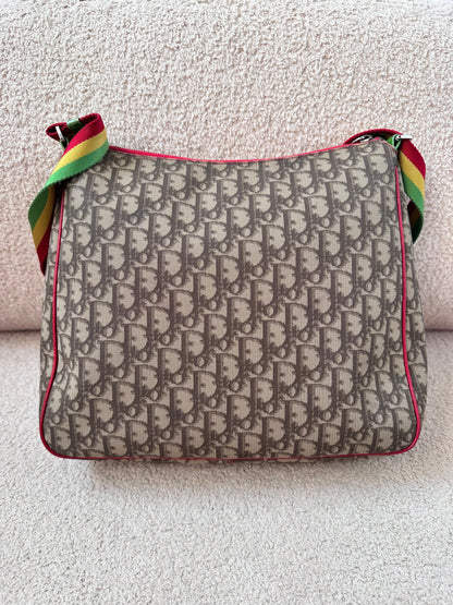 Dior Rasta 2004 John Galliano Rainbow Messenger Crossbody Bag
