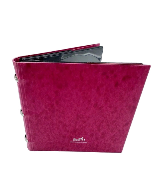 RARE Hermes Les Cahiers Photobook Album Bordeaux Red