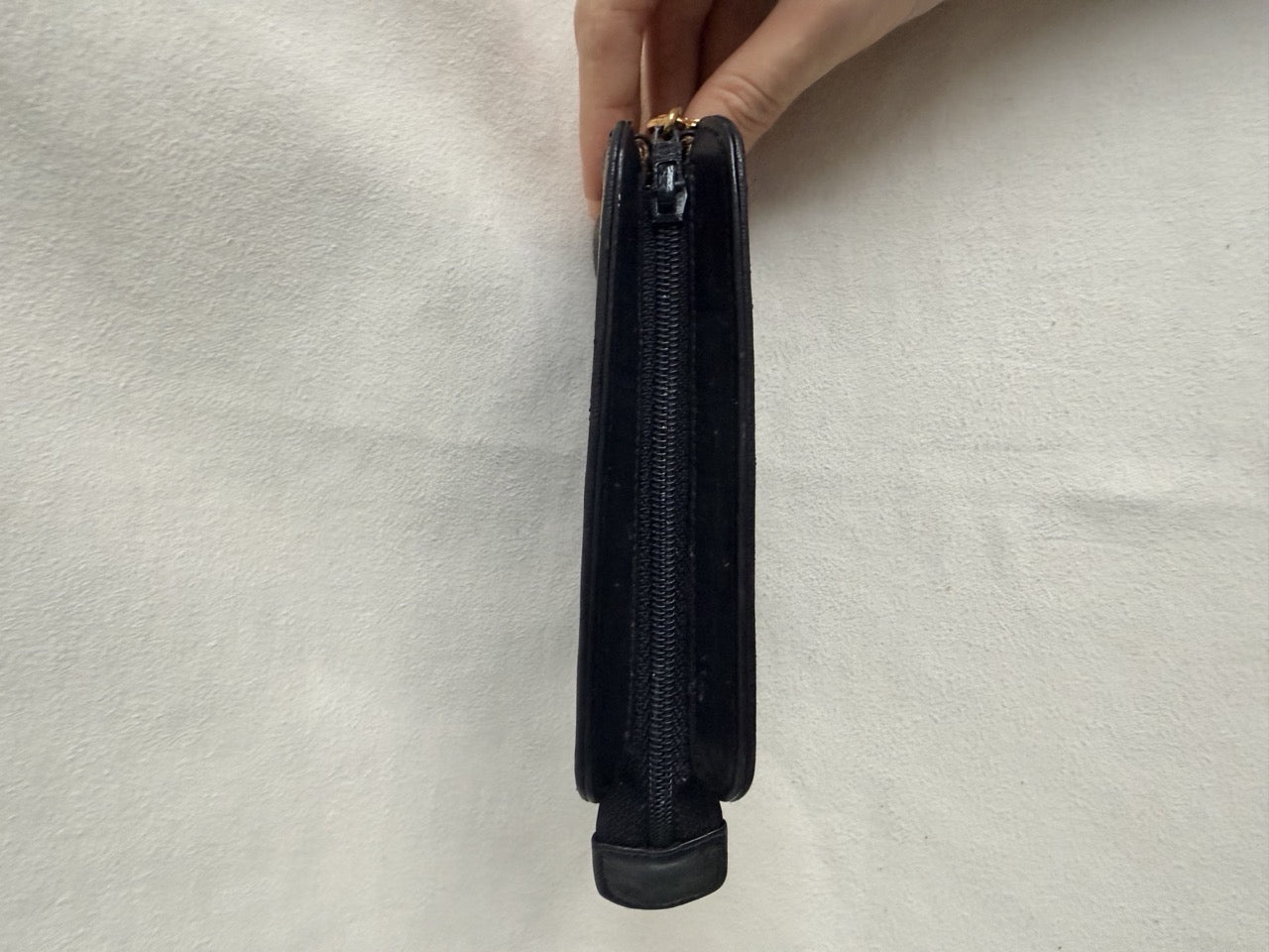 Chanel Vintage Mini Pouch Black Lambskin