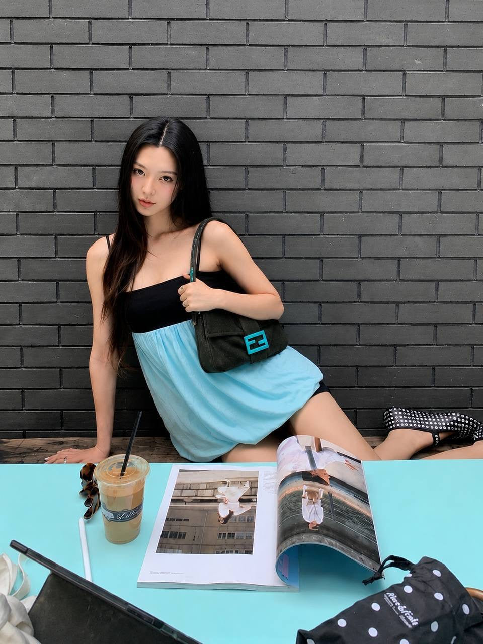 Fendi Tiffany Blue Buckle Baguette