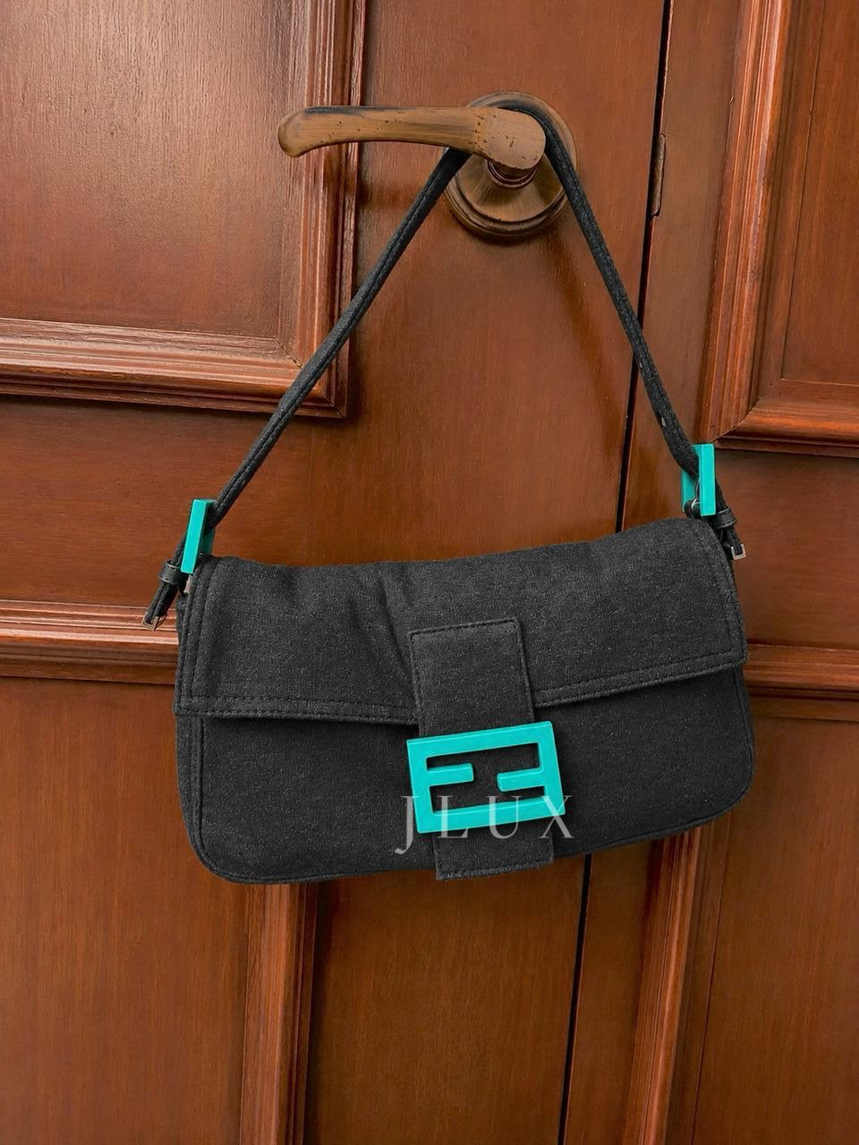Fendi Tiffany Blue Buckle Baguette