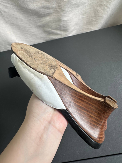 Chanel Vintage Ribbon Mules Heels