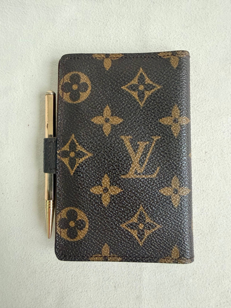 Louis Vuitton Mini Agenda with Gold Pencil