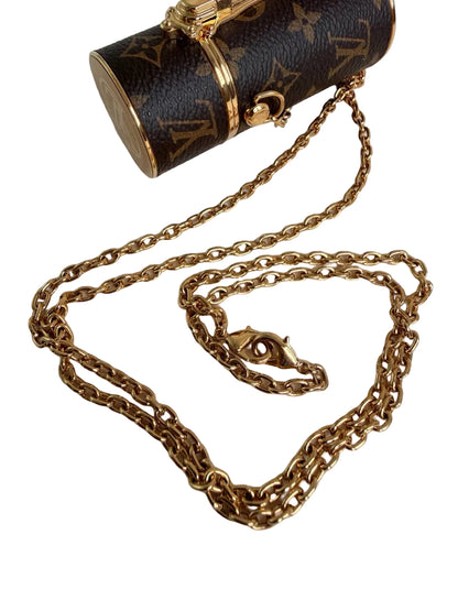 Louis Vuitton Lipstick Minaudiere Case Chain Bag