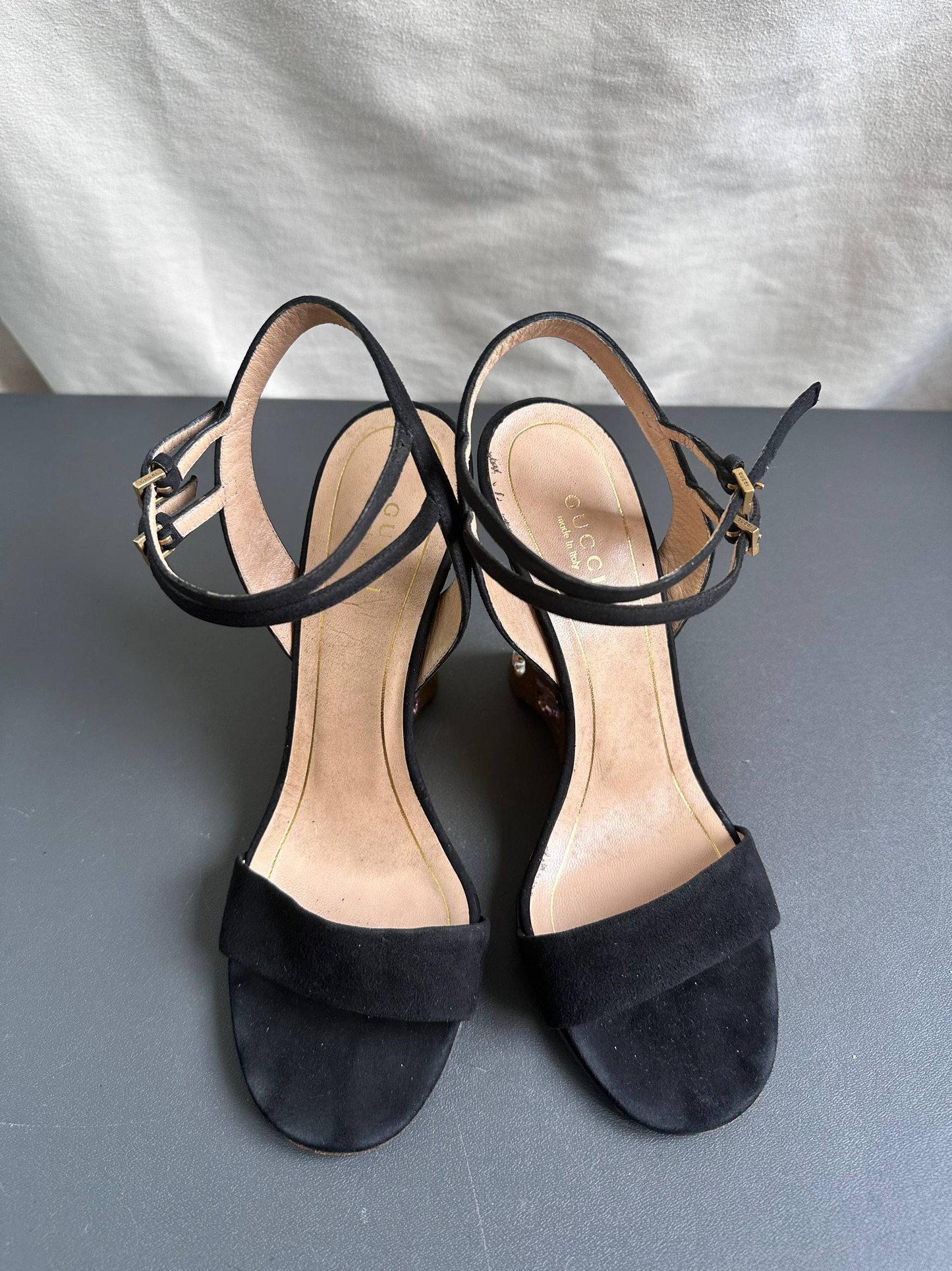 Gucci by Tom Ford Engel Swarovski Jewelled Sandals Heels