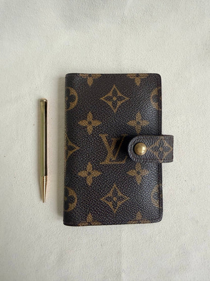 Louis Vuitton Mini Agenda with Gold Pencil
