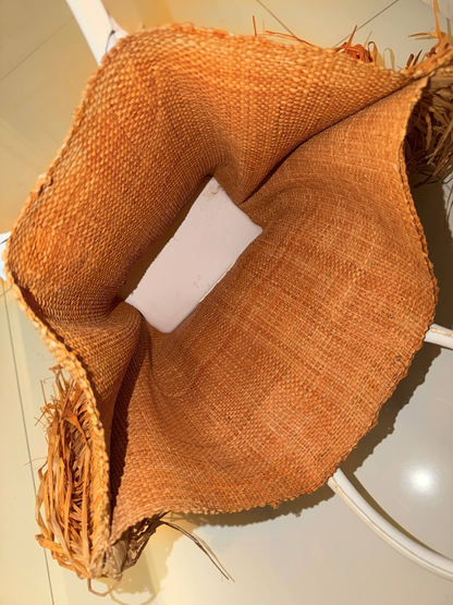 Jacquemus Le Baci Fringed Straw Beach Tote Bag