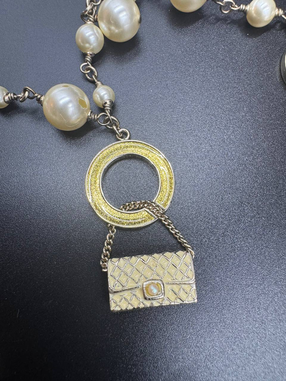 Rare Chanel 2007 Alphabet Logo Icon Charms Long Necklace / Belt