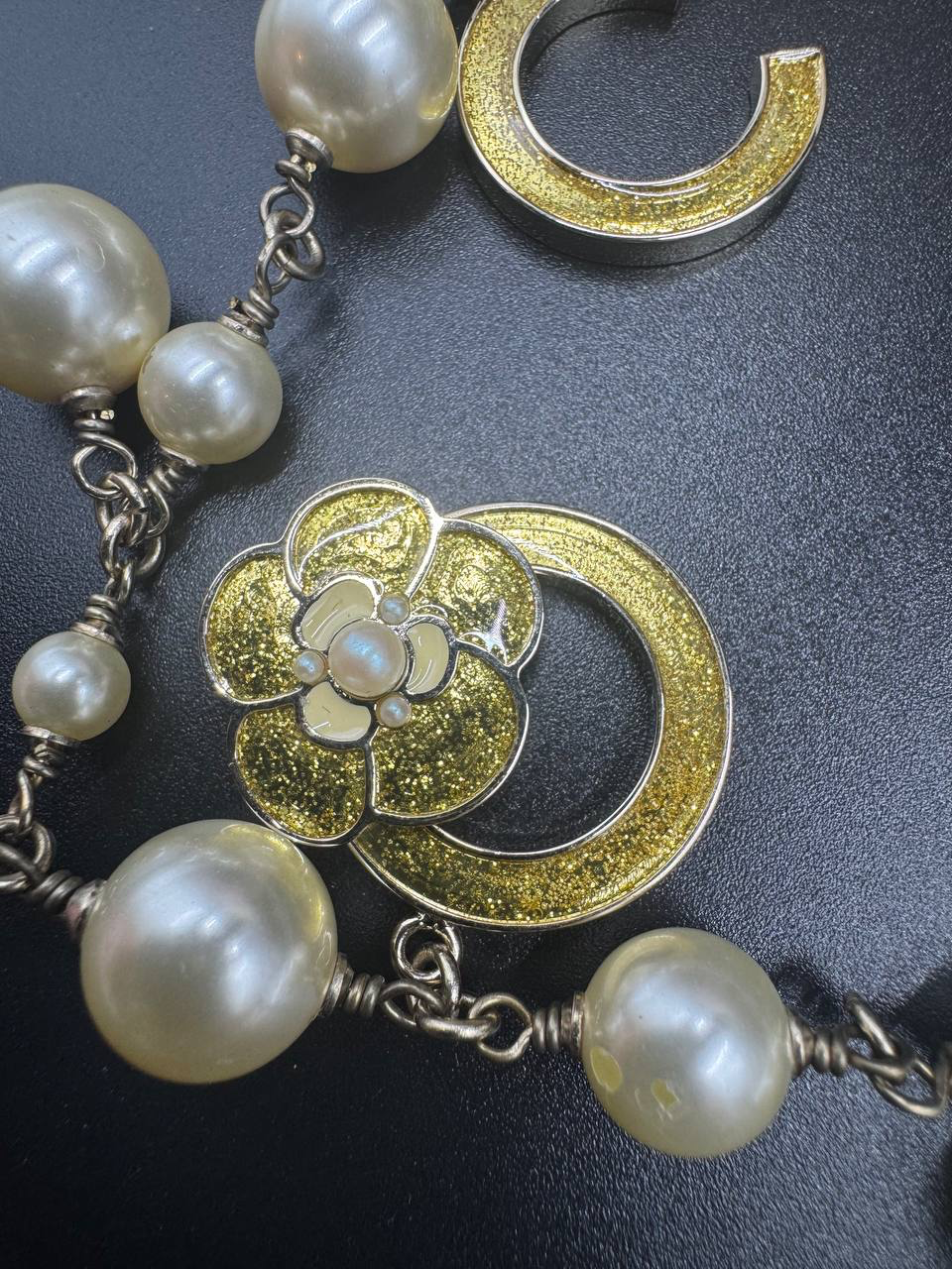 Rare Chanel 2007 Alphabet Logo Icon Charms Long Necklace / Belt