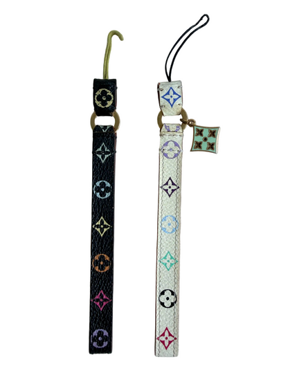 Louis Vuitton x Takashi Murakami Multicolour Leather Phone Strap Bag Charm