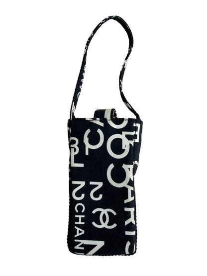Chanel Y2K Mini Pouch Phone Holder Black Cambon Canvas