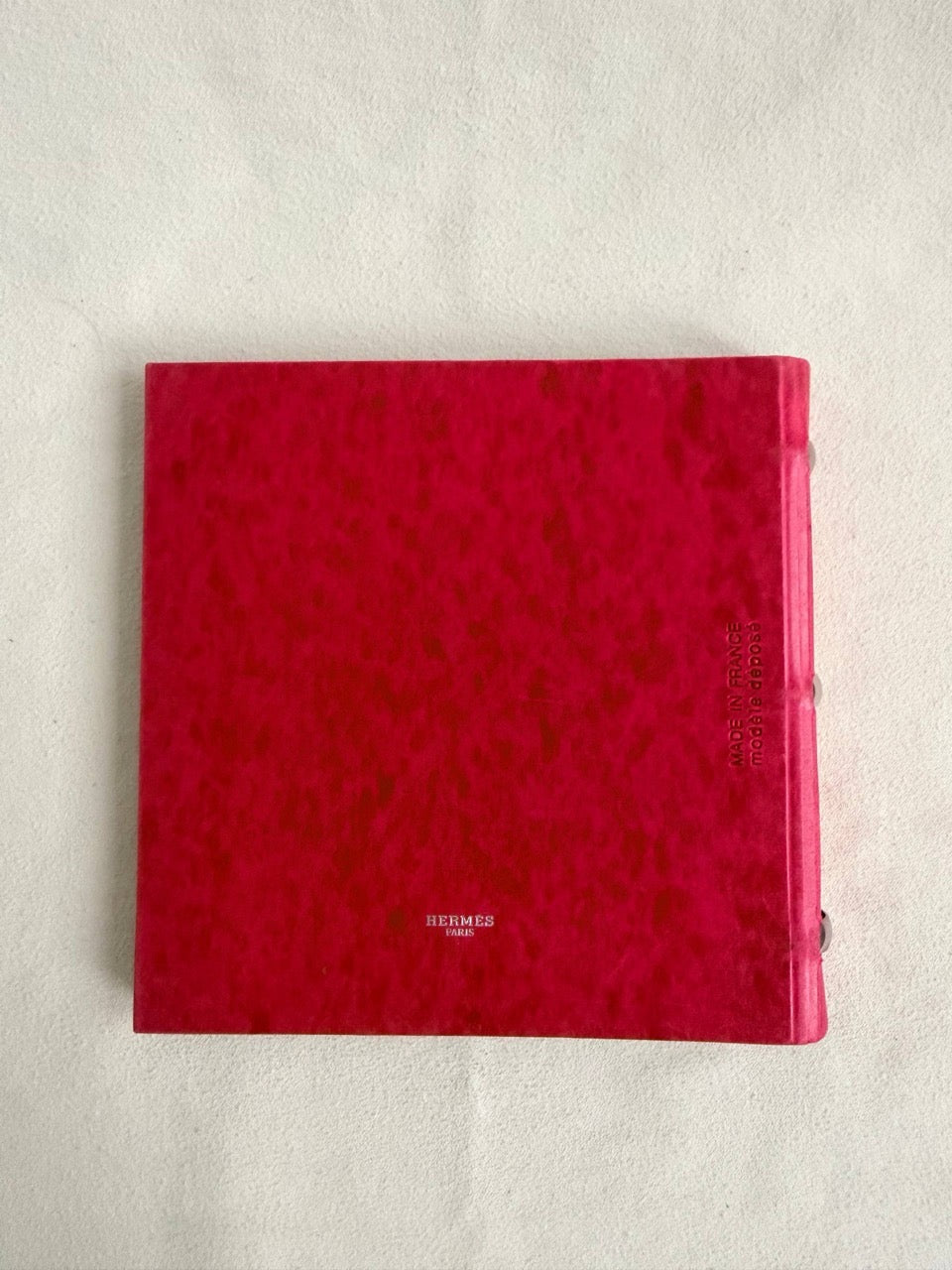 RARE Hermes Les Cahiers Photobook Album Bordeaux Red