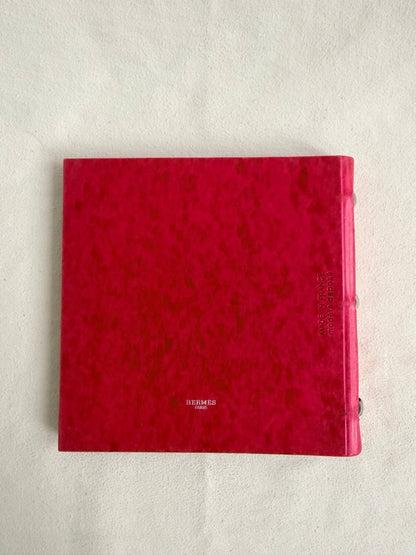 RARE Hermes Les Cahiers Photobook Album Bordeaux Red