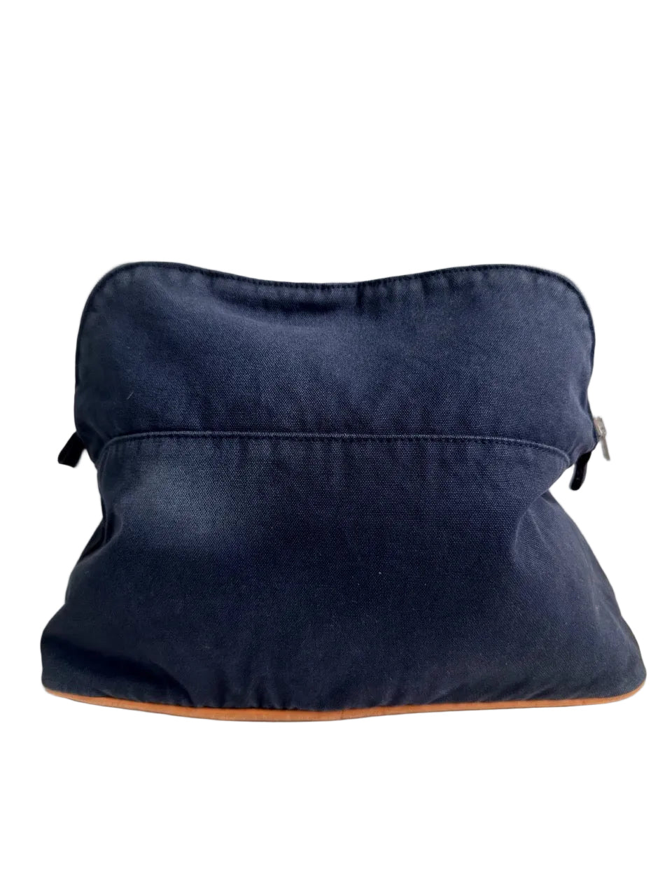 Hermes Medium Bolide Case Toiletry Pouch Navy