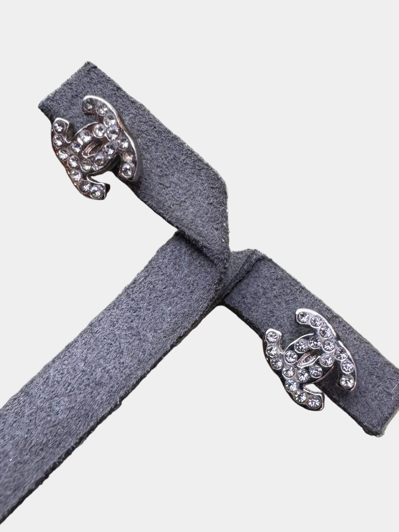Chanel Classic CC Crystal Mini Earrings