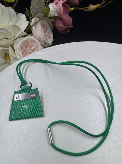 Hermes Kelly Bag Monpetitkelly Lizard Exotic Pendant Necklace