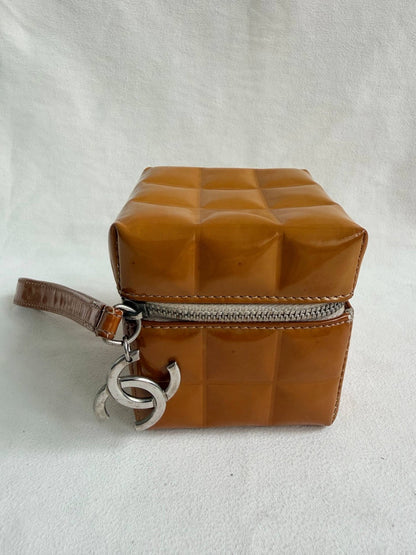 Chanel Minaudiere Quilted Cube Mini Wrist Bag