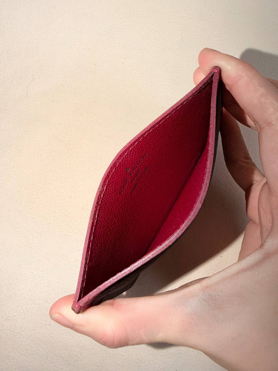 Louis Vuitton Monogram Cardholder Case Fuchsia