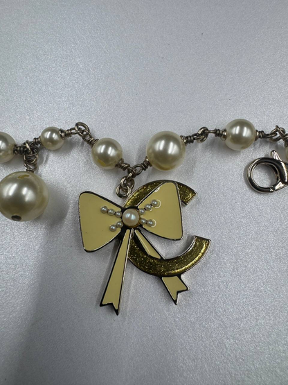 Rare Chanel 2007 Alphabet Logo Icon Charms Long Necklace / Belt