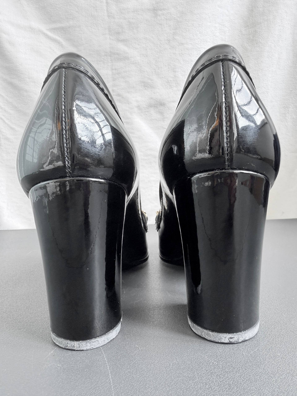Chanel Black Chain Moccasins Loafers Pumps Heels