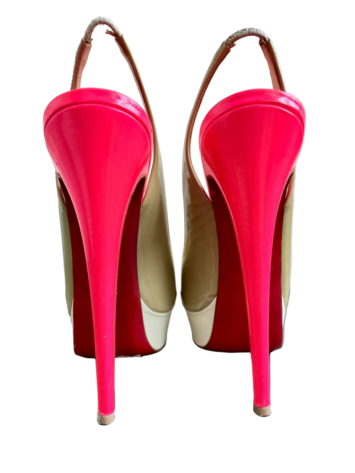 Christian Louboutin Slingback Open Toe Heels