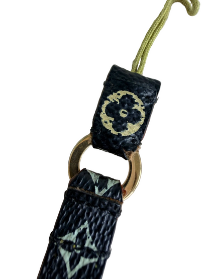 Louis Vuitton x Takashi Murakami Multicolour Leather Phone Strap Bag Charm