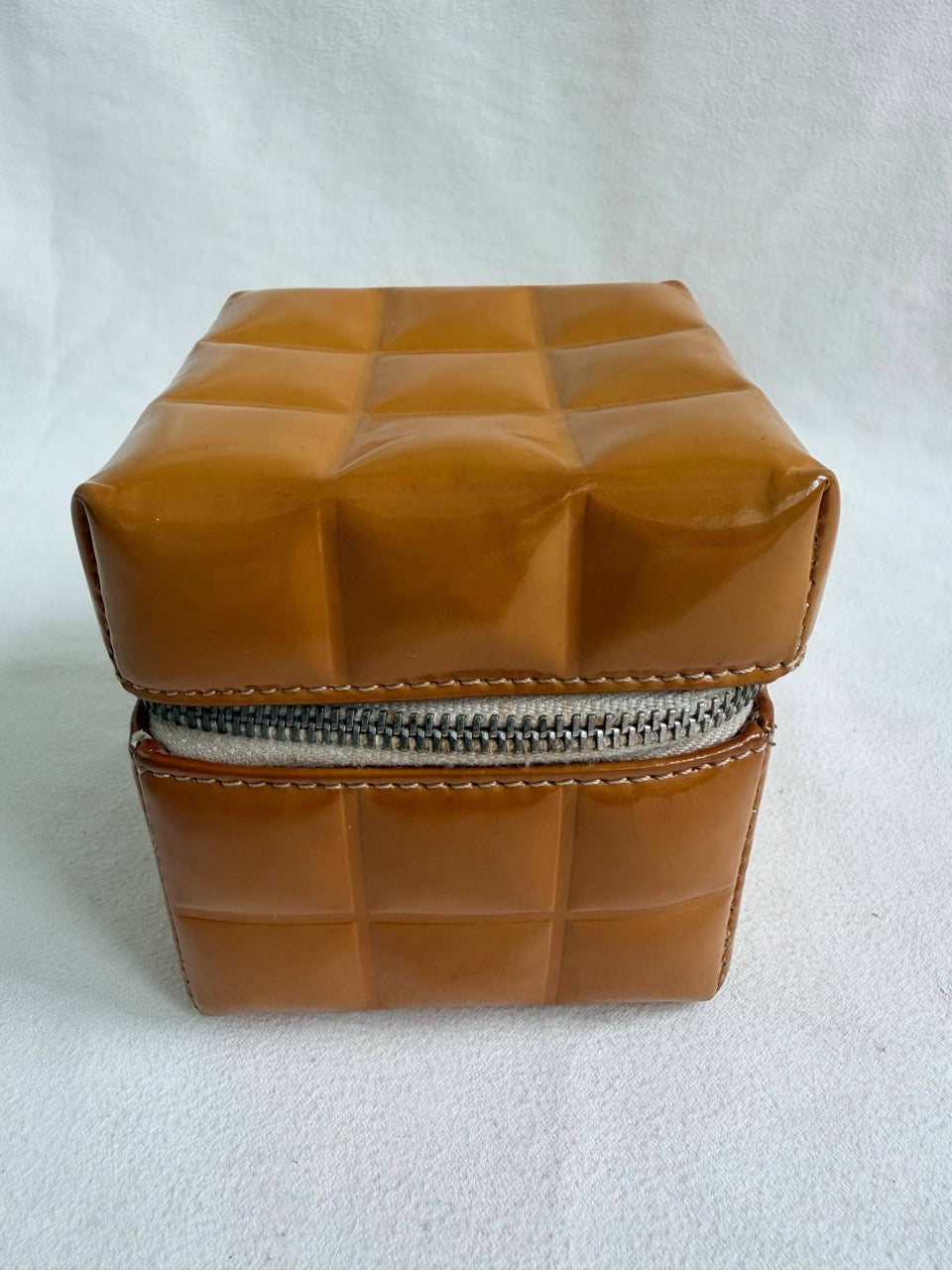 Chanel Minaudiere Quilted Cube Mini Wrist Bag