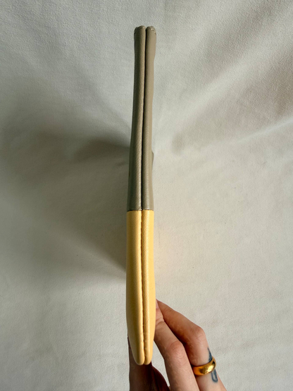 Celine Bicolour Yellow Beige Clutch Bag