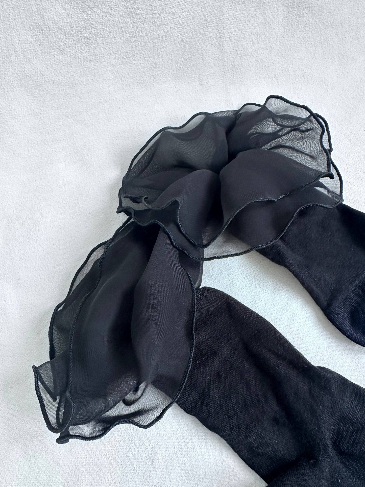 Chanel Crystal CC Ruffle Socks