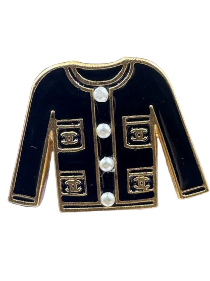 Rare Chanel 2002 Vintage Jacket Icon Brooch
