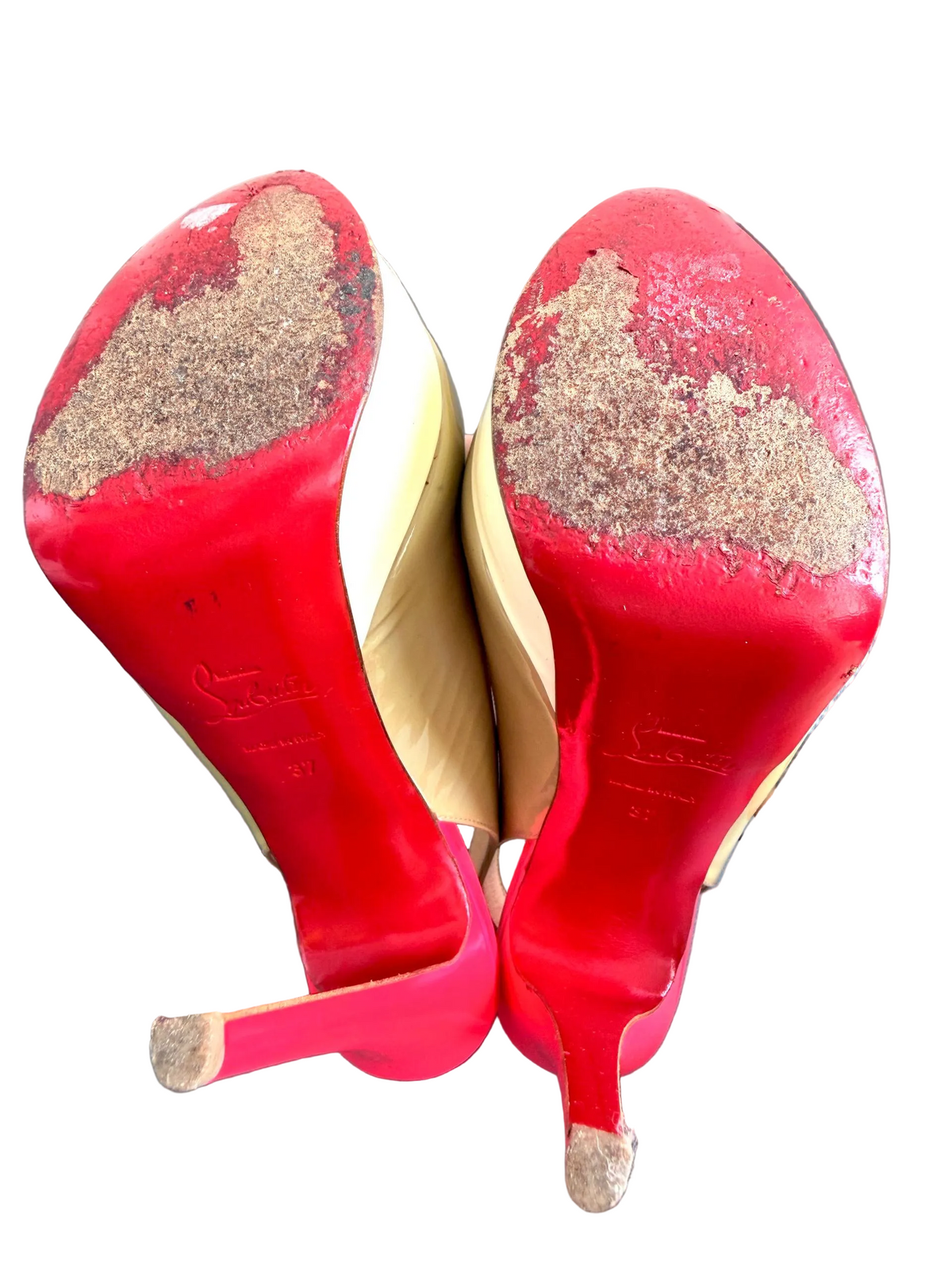 Christian Louboutin Slingback Open Toe Heels