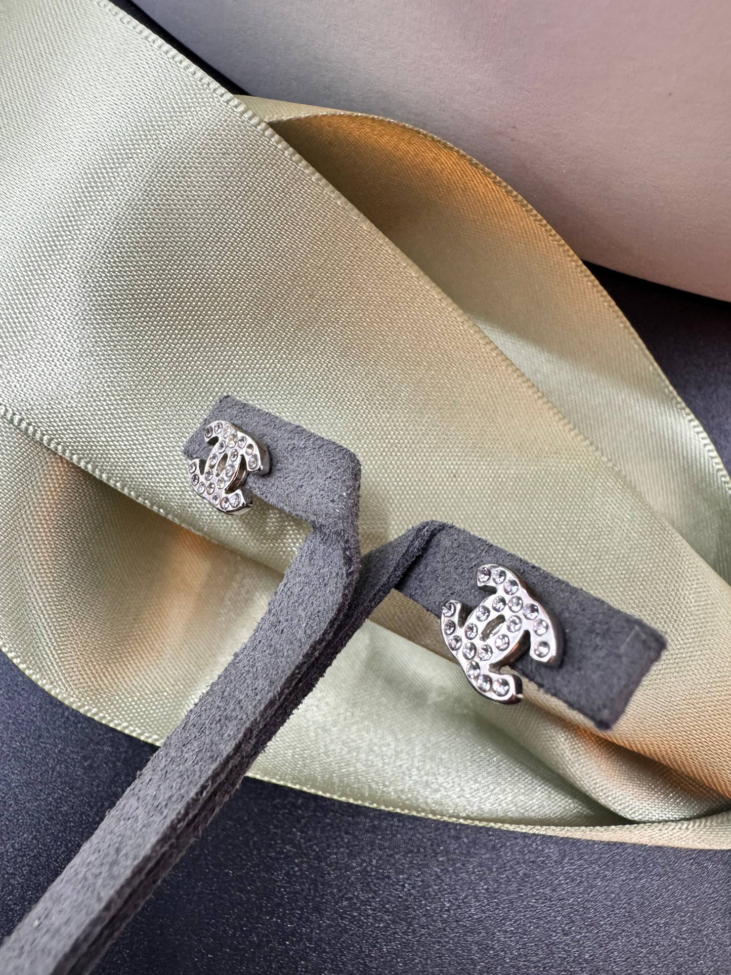 Chanel Classic CC Crystal Mini Earrings