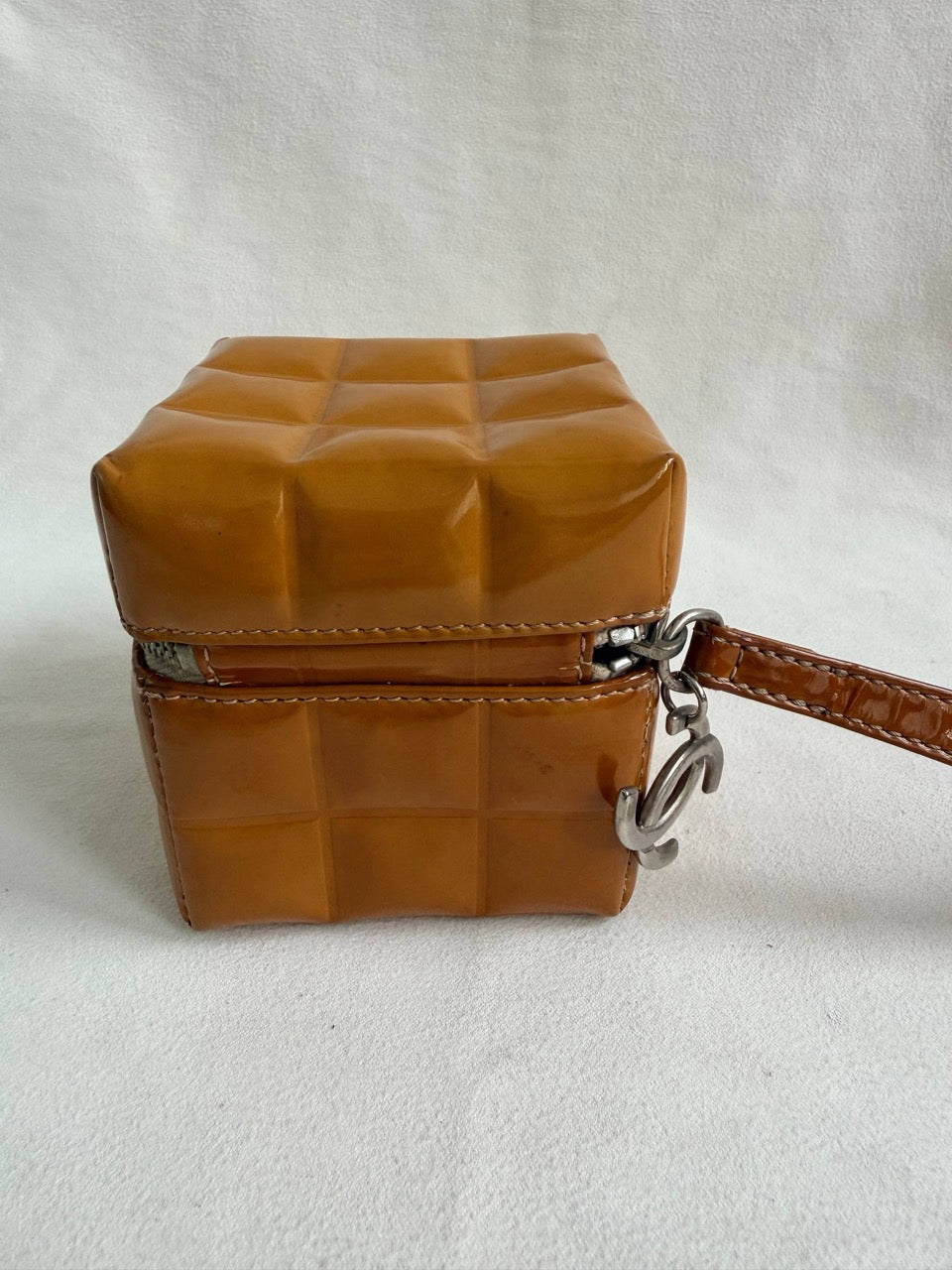 Chanel Minaudiere Quilted Cube Mini Wrist Bag