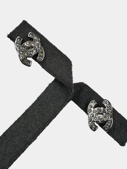 Chanel Classic CC Crystal Mini Earrings