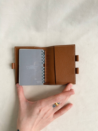 Hermes Gold Epsom Agenda Notebook Cover