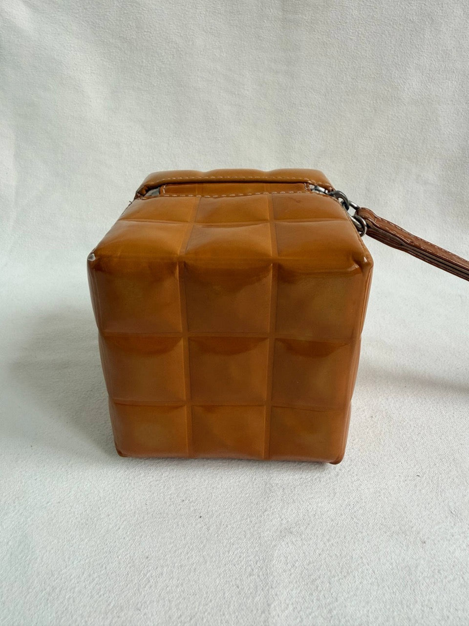 Chanel Minaudiere Quilted Cube Mini Wrist Bag