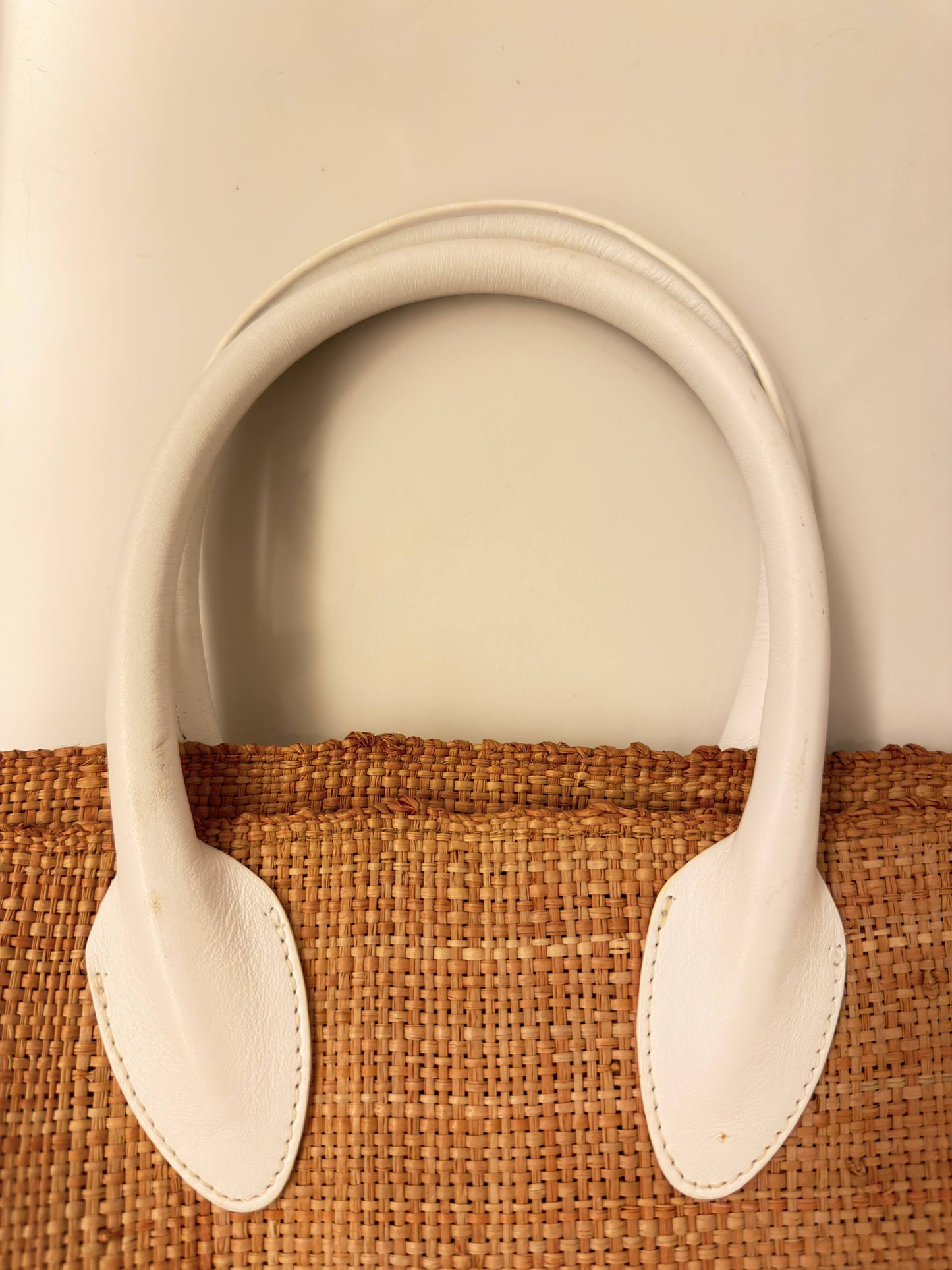Jacquemus Le Baci Fringed Straw Beach Tote Bag