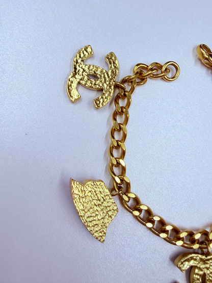Rare Chanel Vintage Icon Charm Bracelet (Jacket / Hat / Camellia)